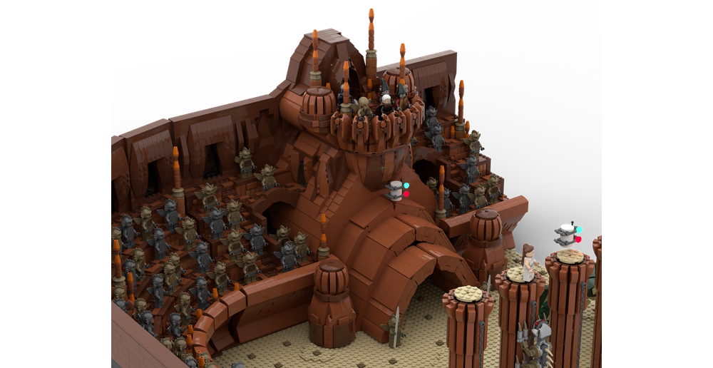 SW Episode 2 Attack of the Clones UCS Petranaki Geonosian Arena (Minifigure Scale) COMES WITH 8 FIGURES