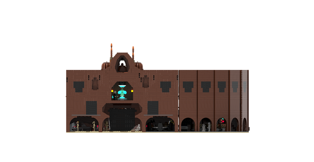 SW Episode 2 Attack of the Clones UCS Petranaki Geonosian Arena (Minifigure Scale) COMES WITH 8 FIGURES