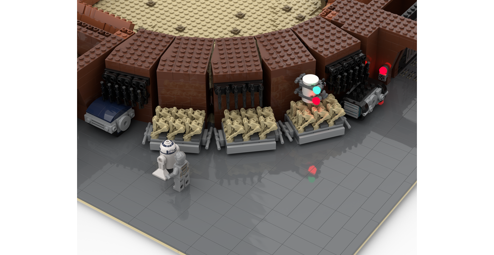 SW Episode 2 Attack of the Clones UCS Petranaki Geonosian Arena (Minifigure Scale) COMES WITH 8 FIGURES