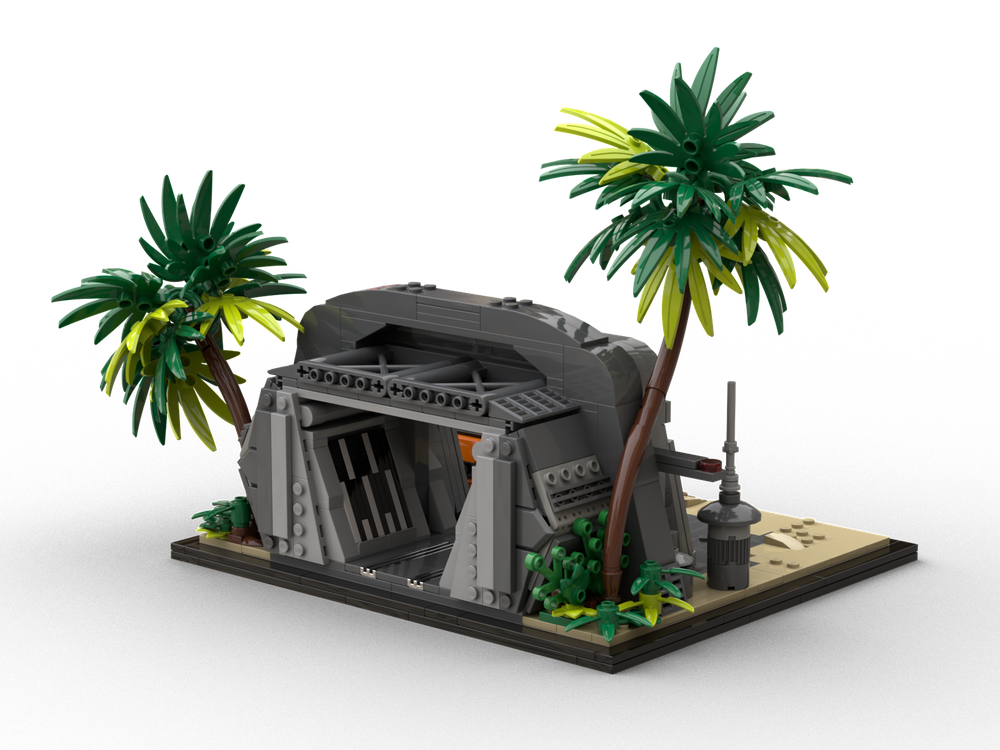 BATTLE OF SCARIF MOC (COMES WITH 6 FIGURES)