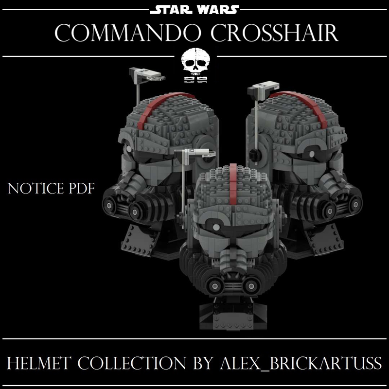 Bad Batch Force 99 - Clone Commando Crosshair Helmet Bust
