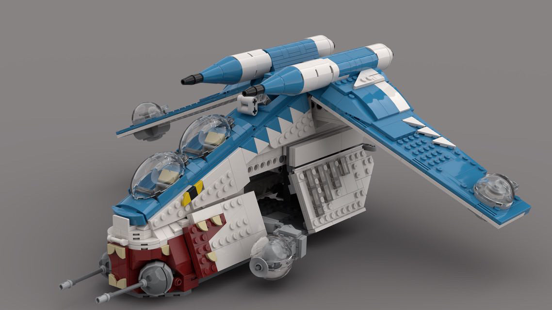 Republic best sale bricks gunship