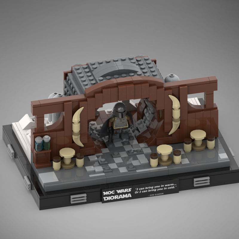 Opening scene Mando MOC