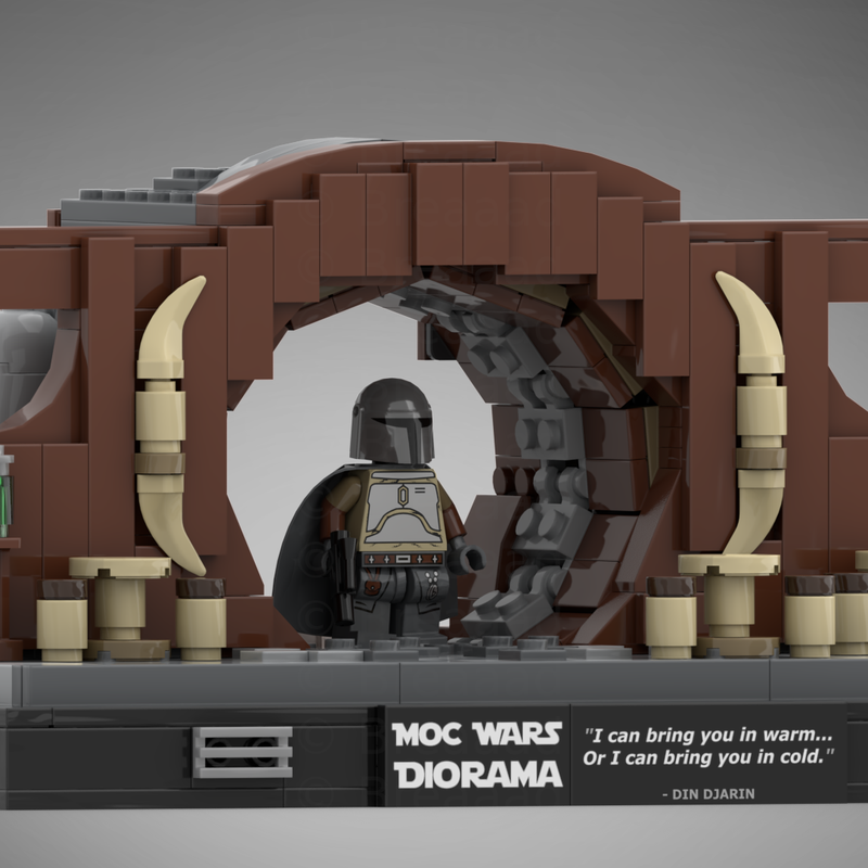 Opening scene Mando MOC