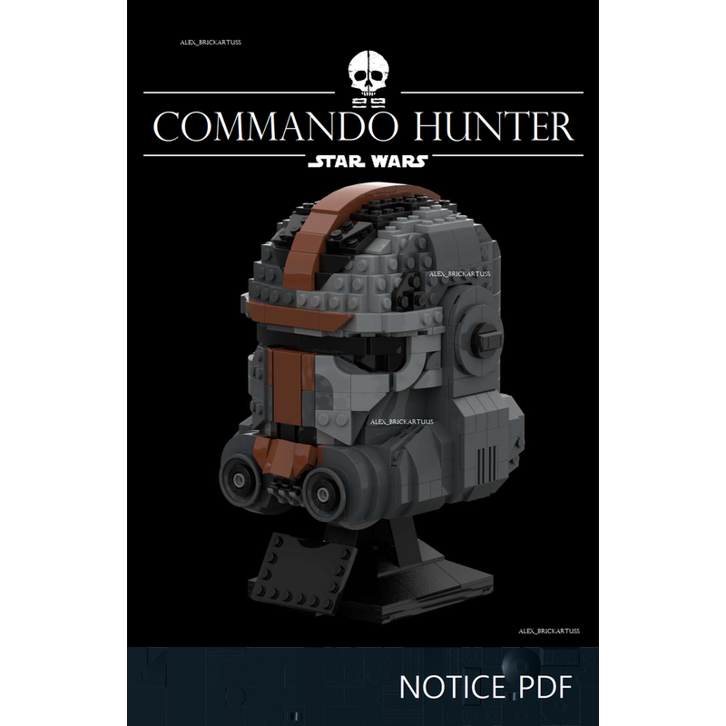 Bad Batch Force 99 - Clone Commando Hunter Helmet Bust