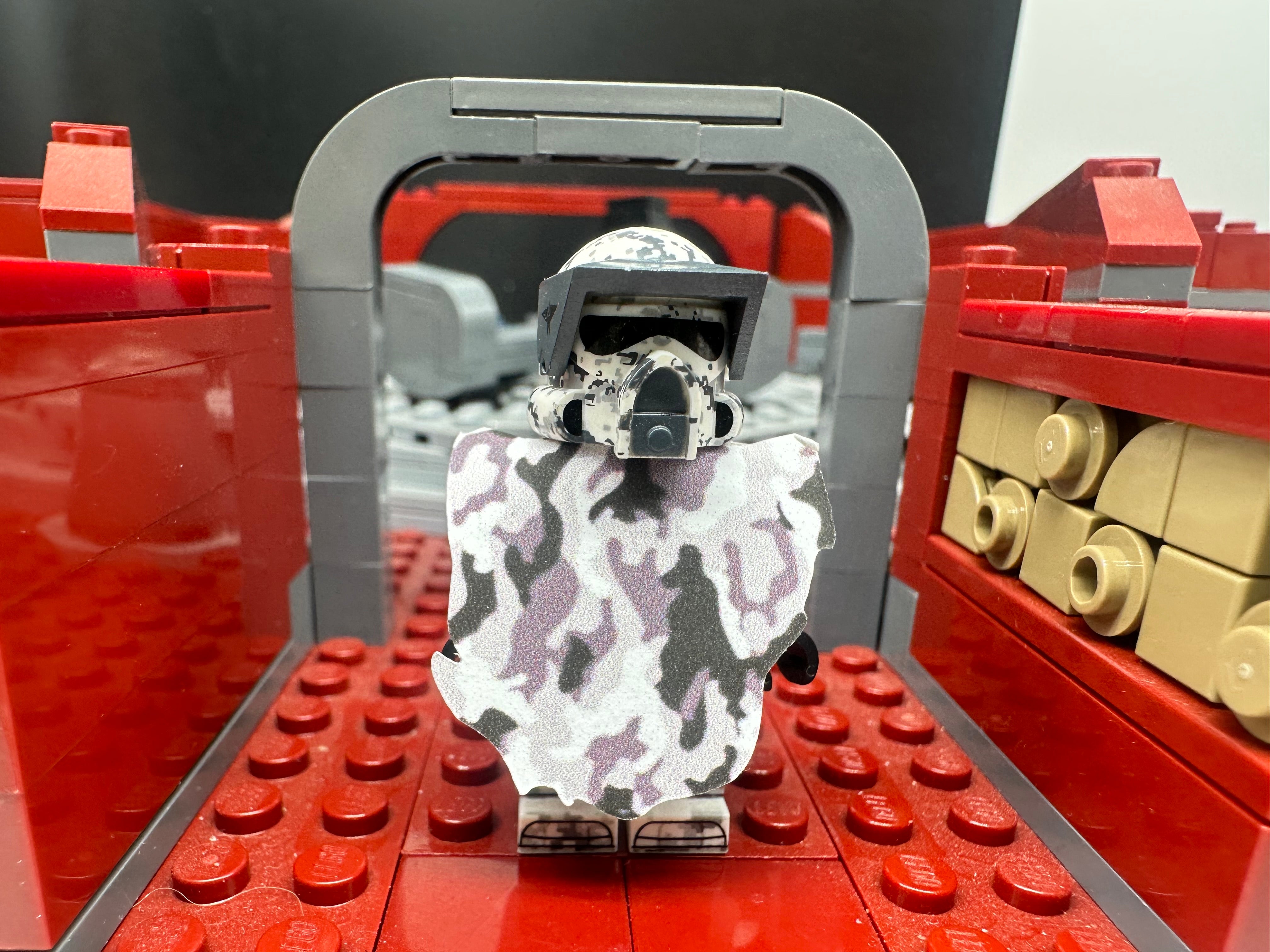 Snow camo poncho