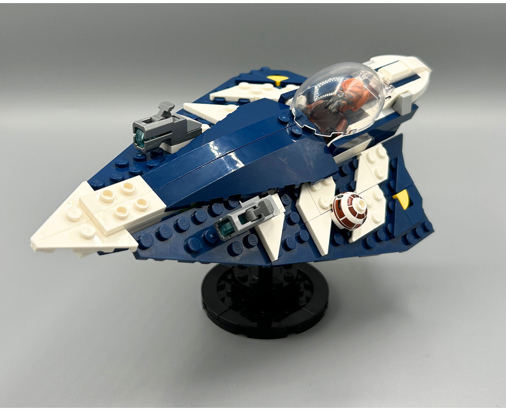 20251 PLO KOON STARFIGHTER WITH FIGURE!