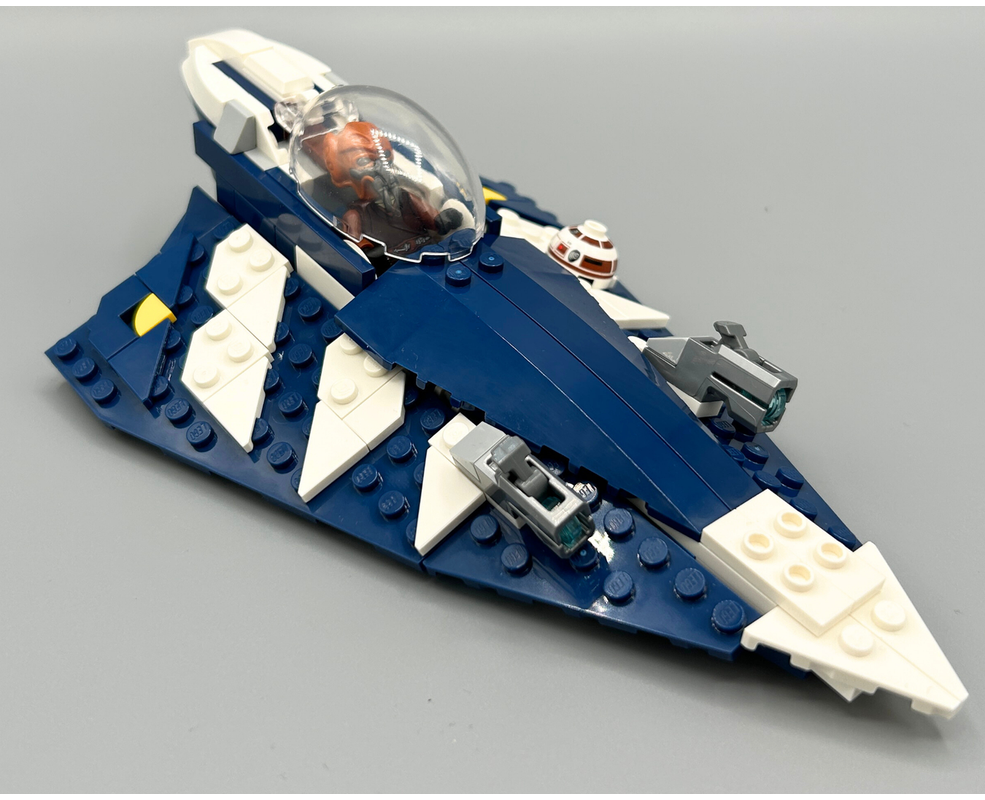 20251 PLO KOON STARFIGHTER WITH FIGURE!