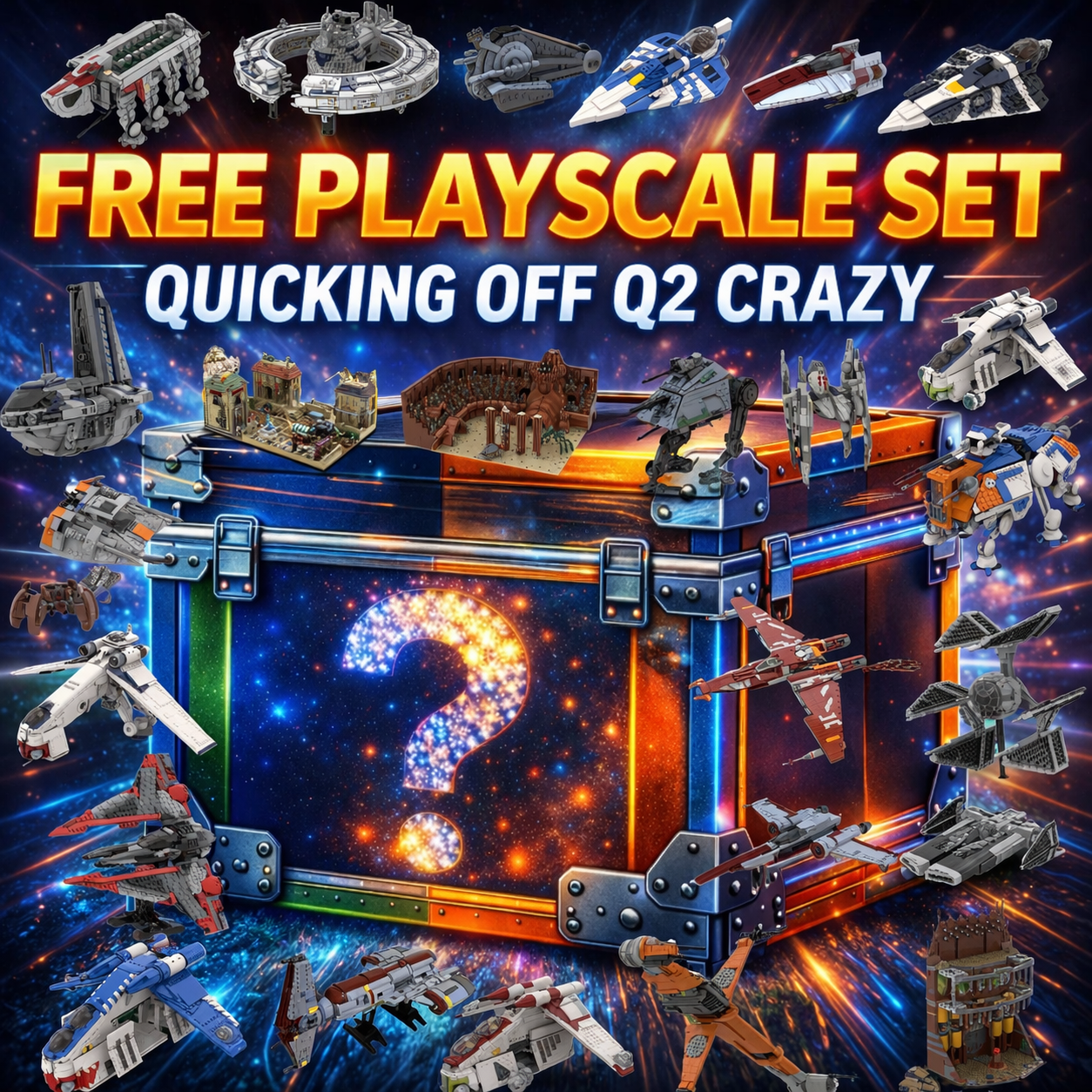 FREE SETS! PLAY-SCALE SET GUARANTEED! LIMIT 2 PER ORDER!