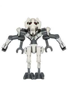 General Grievous - Bent Legs, White Armor Item No: sw0515