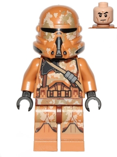 Clone Airborne Trooper (Phase 2) - Geonosis Camouflage, Smirk Item No: sw0605