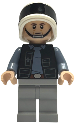 Rebel Fleet Trooper - Male, Vest with Pockets, Black Neck, Dark Brown Eyebrows Item No: sw1391