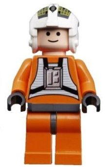 Rebel Pilot Y-wing (Jon 'Dutch' Vander, Gold Leader) - Light Nougat Head Item No: sw0094