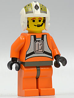 Rebel Pilot Y-wing (Jon 'Dutch' Vander, Gold Leader) - Yellow Head, Dark Gray Hips Item No: sw0033