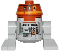 Astromech Droid, C1-10P (Chopper) - Light Bluish Gray Body Item No: sw0565