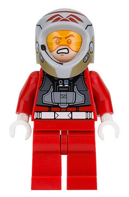 Rebel Pilot A-wing (Open Helmet, Red Jumpsuit) Item No: sw0757