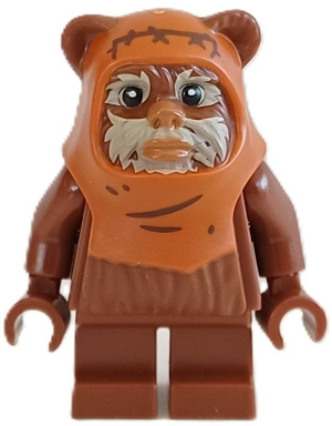 Wicket (Ewok), Molded Dark Orange Hood with Wrinkles Item No: sw1435