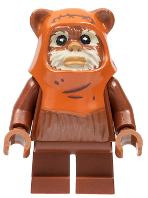 Wicket (Ewok), Printed Dark Orange Hood with Wrinkles Item No: sw1218