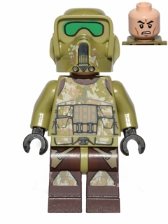 Clone Scout Trooper, 41st Elite Corps (Phase 2) - Kashyyyk Camouflage, Scowl Item No: sw0518