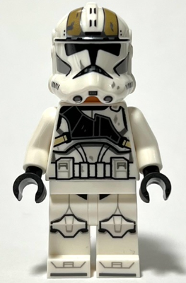 Clone Trooper Gunner (Phase 2) - Dirt Stains, Nougat Head, Helmet with Holes Item No: sw1236