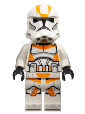 Clone Trooper, 212th Attack Battalion (Phase 2) - White Arms, Dirt Stains, Nougat Head, Helmet with Holes Item No: sw1235