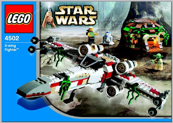 4502 X-Wing Fighter (Dagobah), Blue Box