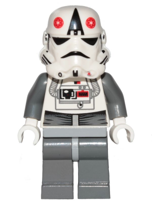 AT-AT Driver - Red Imperial Logo, Bluish Grays, Black Head, Stormtrooper Helmet Item No: sw0177