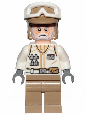 Hoth Rebel Trooper White Uniform, Dark Tan Legs (White Beard) Item No: sw1014