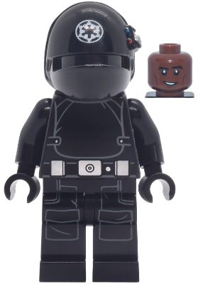 Imperial Gunner - Helmet with White Imperial Logo, Reddish Brown Head Item No: sw1474