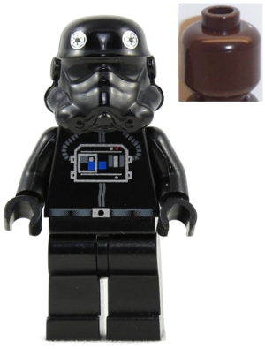 Imperial TIE Fighter Pilot - Brown Head Item No: sw0035