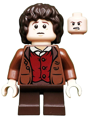 Lor062 Frodo Baggins - Reddish Brown Jacket, Dark Brown Legs