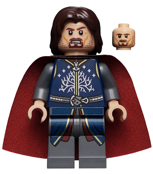Lor066 Aragorn - Dark Red and Black Cape