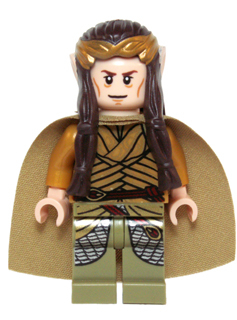 Lor105 Elrond - Gold Crown, Pearl Gold and Olive Green Clothing