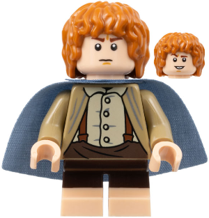 Lor113 Samwise Gamgee (Sam) - Dark Tan Jacket, Sand Blue Cape