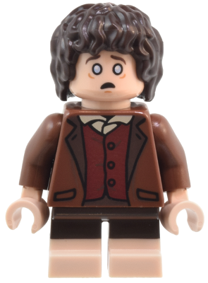 Lor131 Frodo Baggins - Reddish Brown Jacket, Light Nougat Feet
