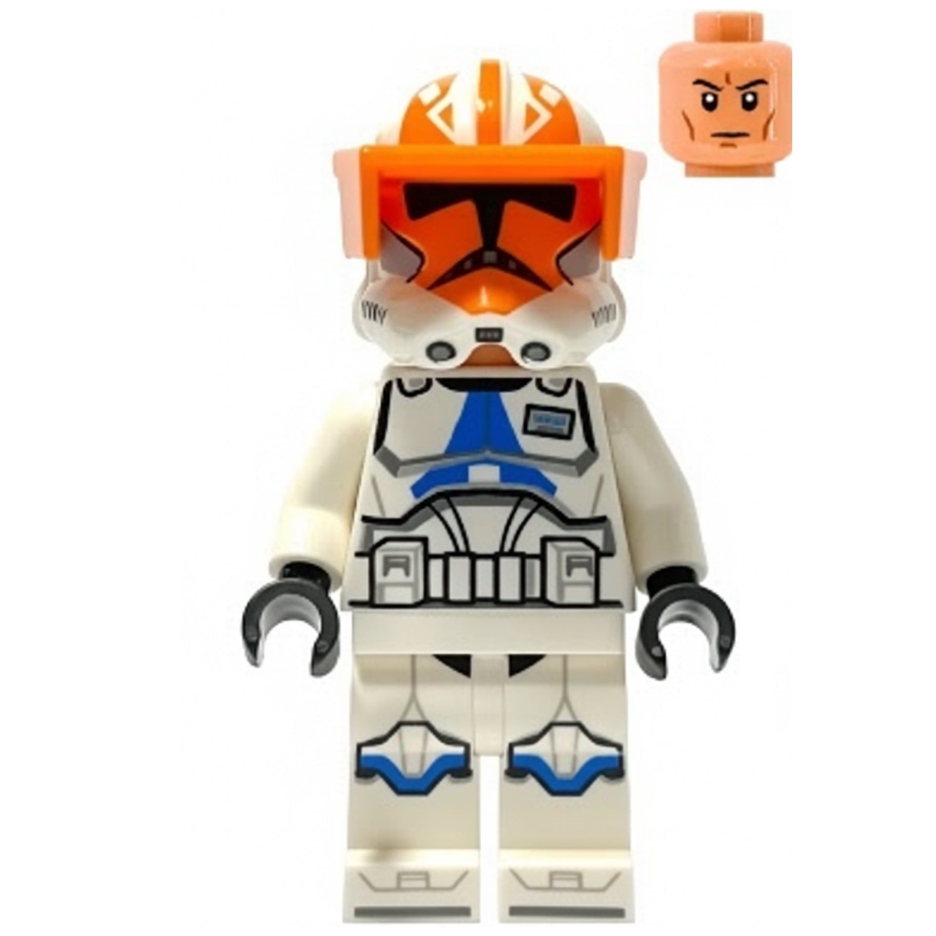 Clone Captain Vaughn, 501st Legion, 332nd Company (Phase 2) - Helmet with Holes and Togruta Markings, Orange Visor Item No: sw1277