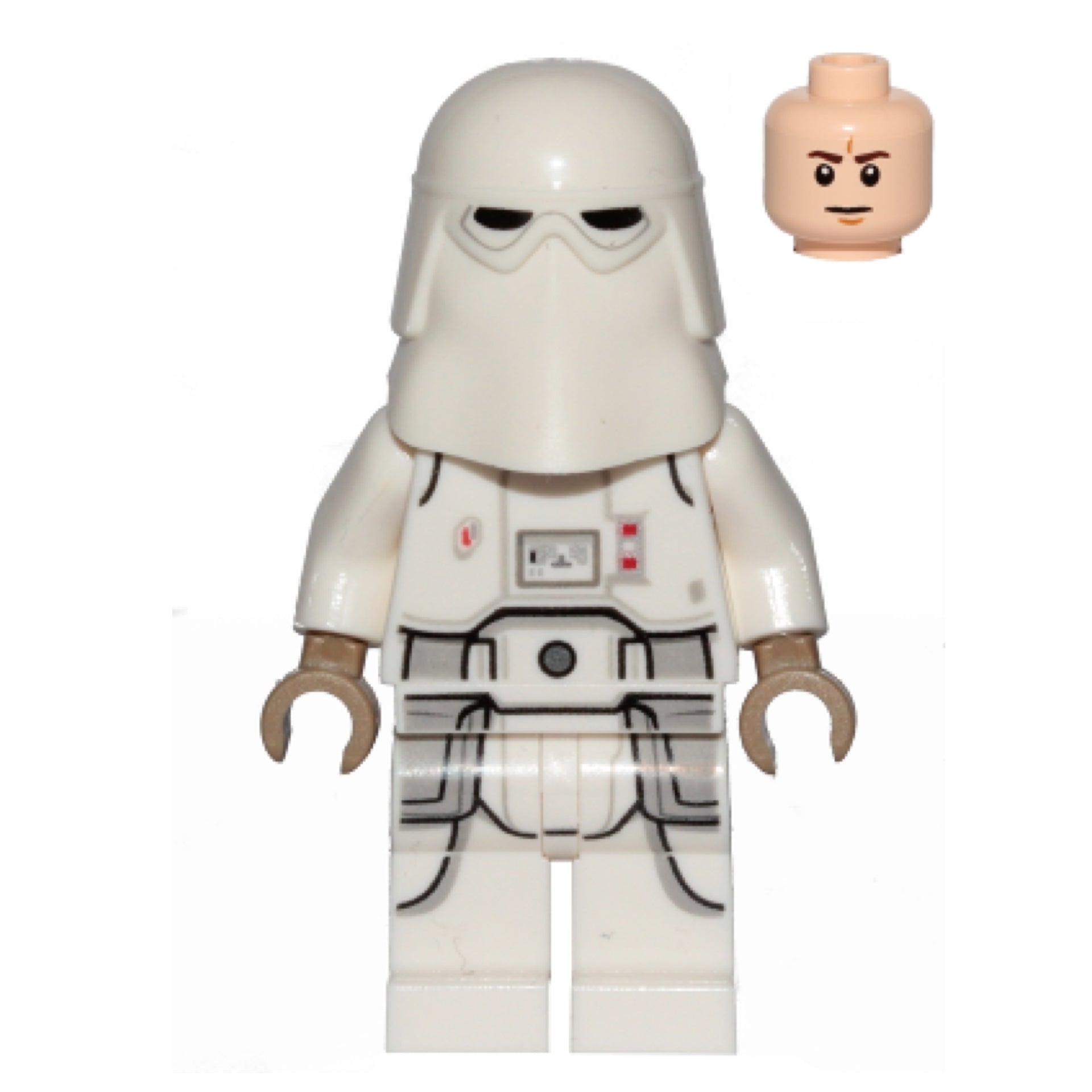 Snowtrooper, Printed Legs, Dark Tan Hands, Frown Item No: sw1102