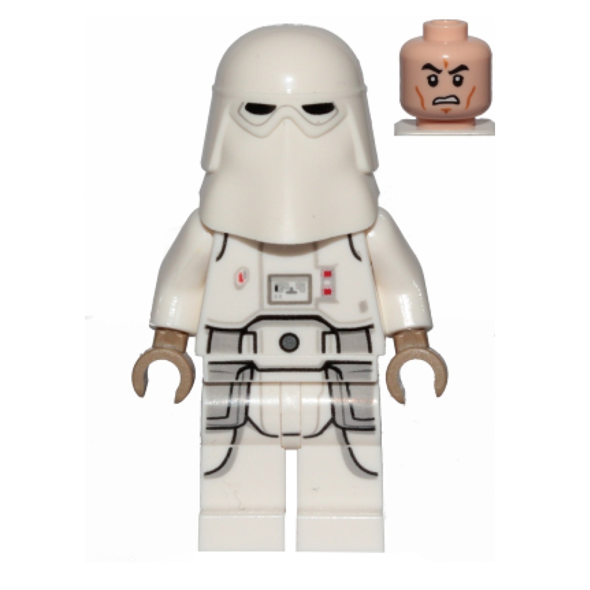 Snowtrooper, Printed Legs, Dark Tan Hands Item No: sw1009