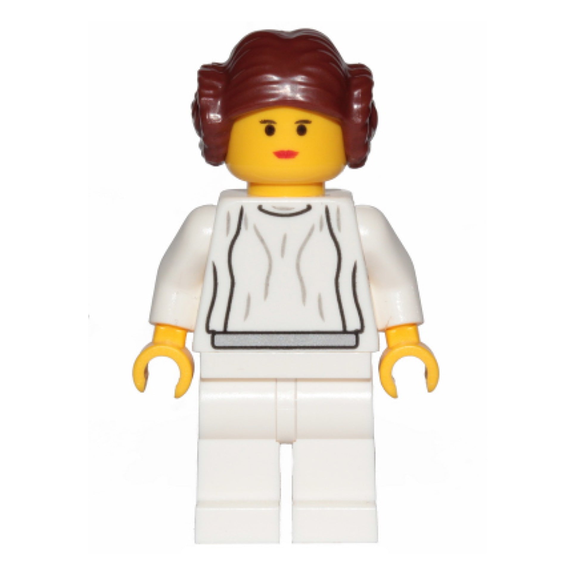Princess Leia - White Dress, Simple Belt, Yellow Head and Hands, 20th Anniversary Torso Item No: sw1022