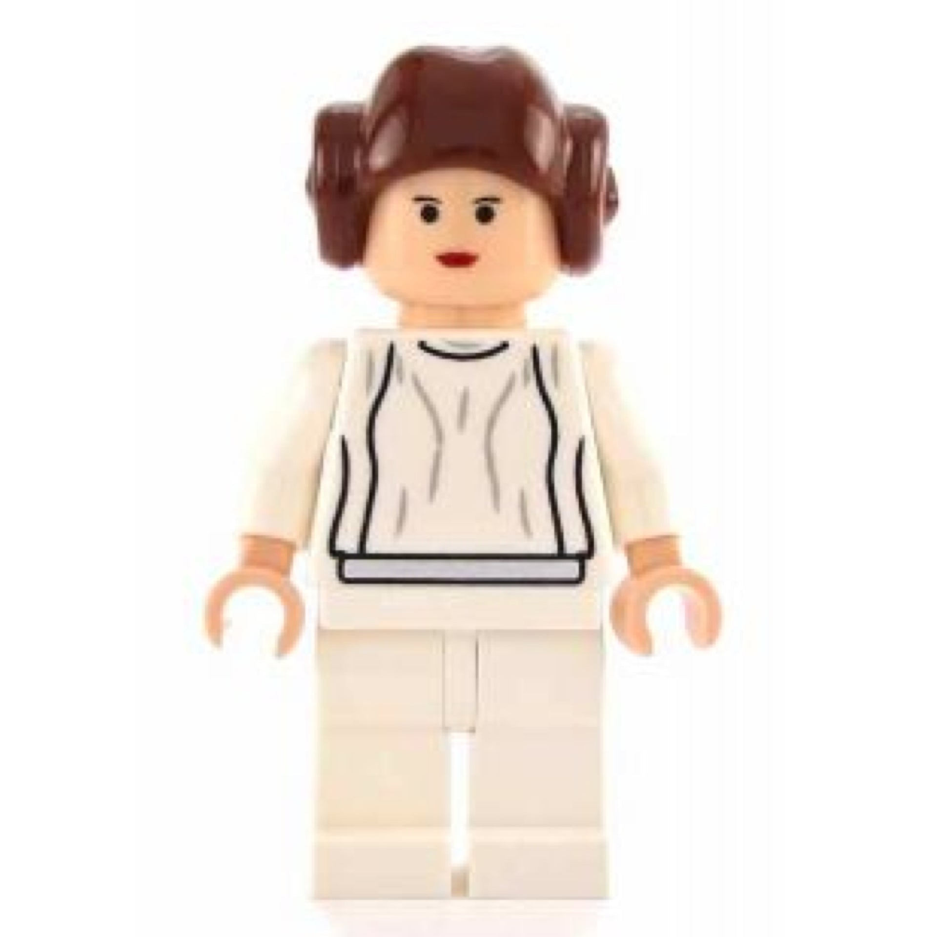 Princess Leia - White Dress, Simple Belt, Small Eyes, Smooth Hair Item No: sw0175a