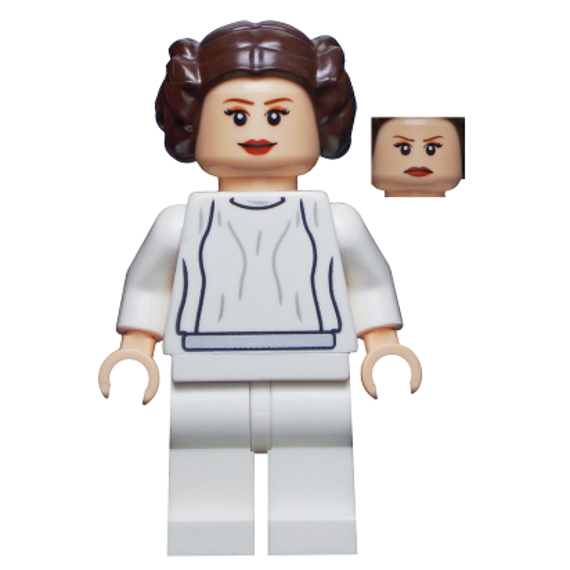 Princess Leia - White Dress, Simple Belt, Large Eyelashes Item No: sw0337