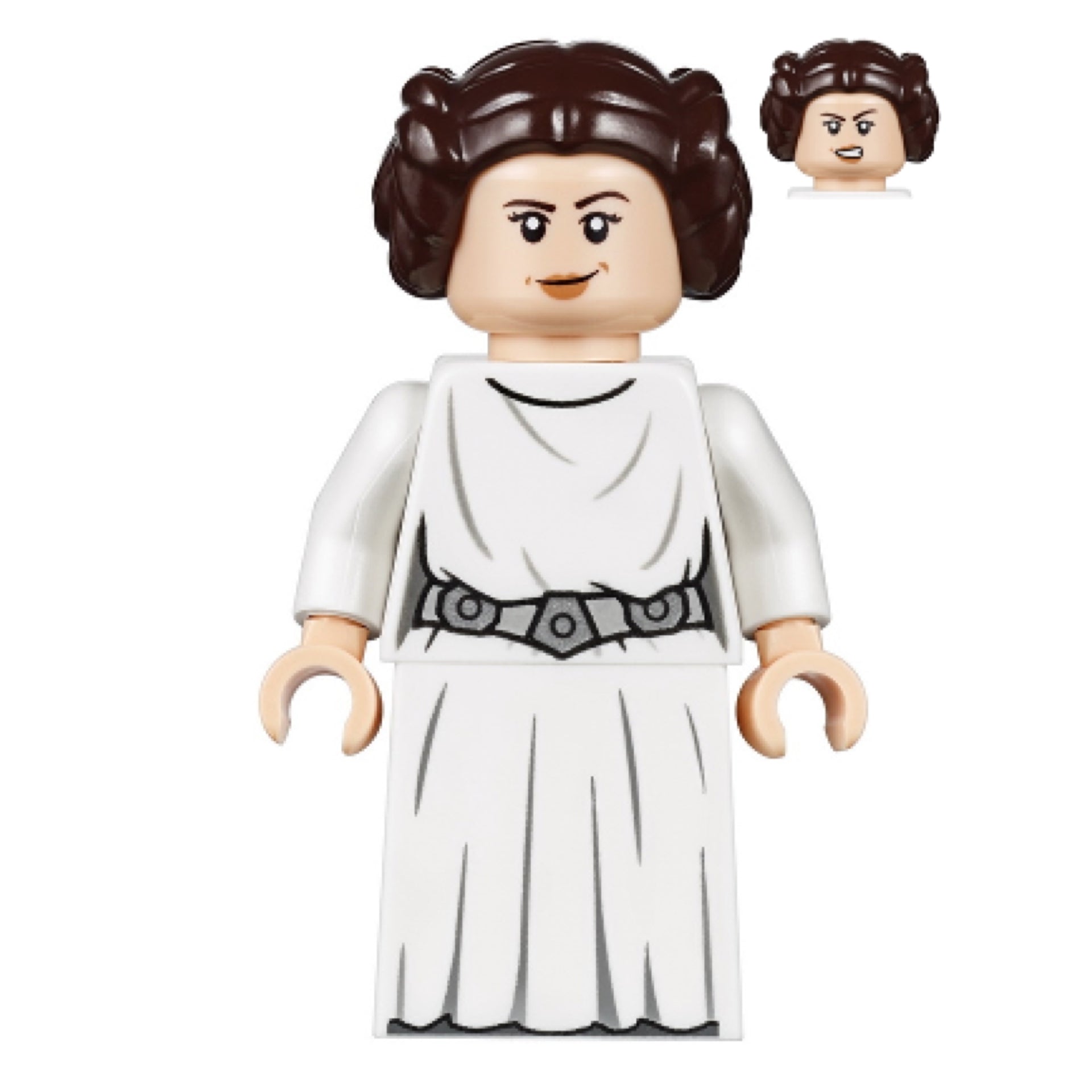 Princess Leia - White Dress, Detailed Belt with 3 Emblems, Skirt Item No: sw1036