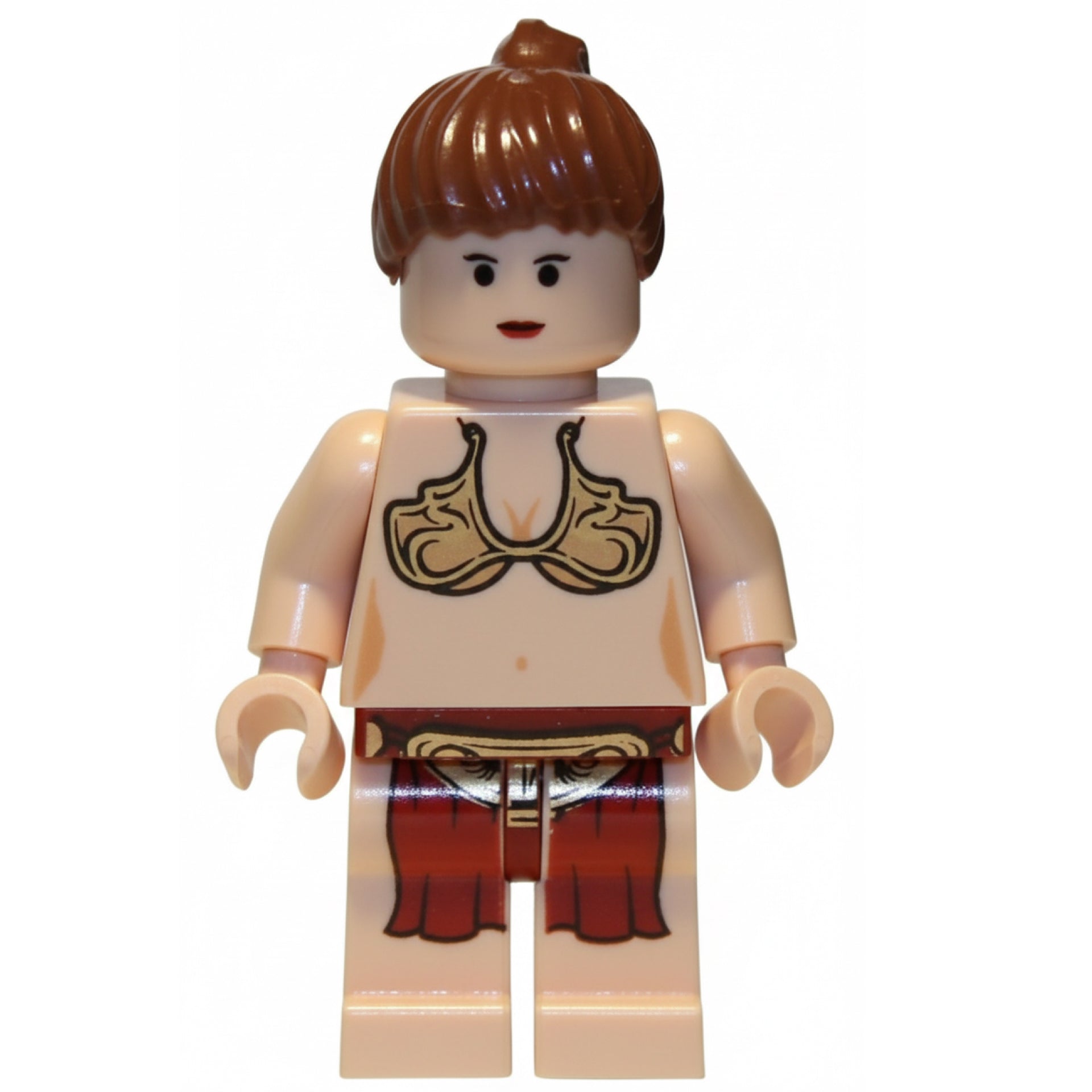 Princess Leia - Jabba Slave Outfit, Reddish Brown Ponytail Item No: sw0085a