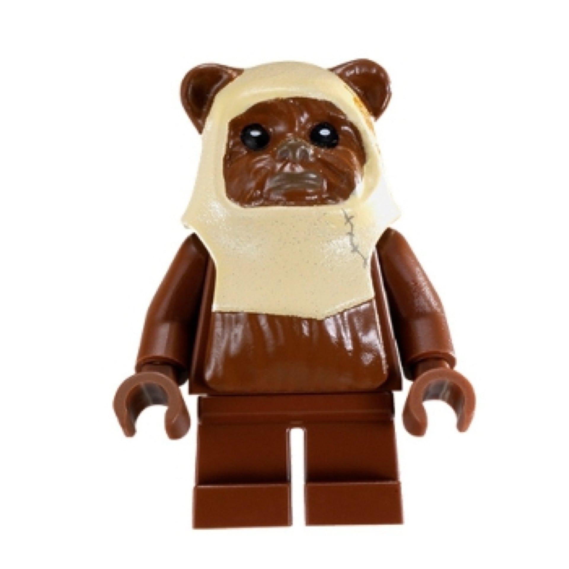 Paploo (Ewok) - Reddish Brown Head with Tan Hood Pattern Item No: sw0238