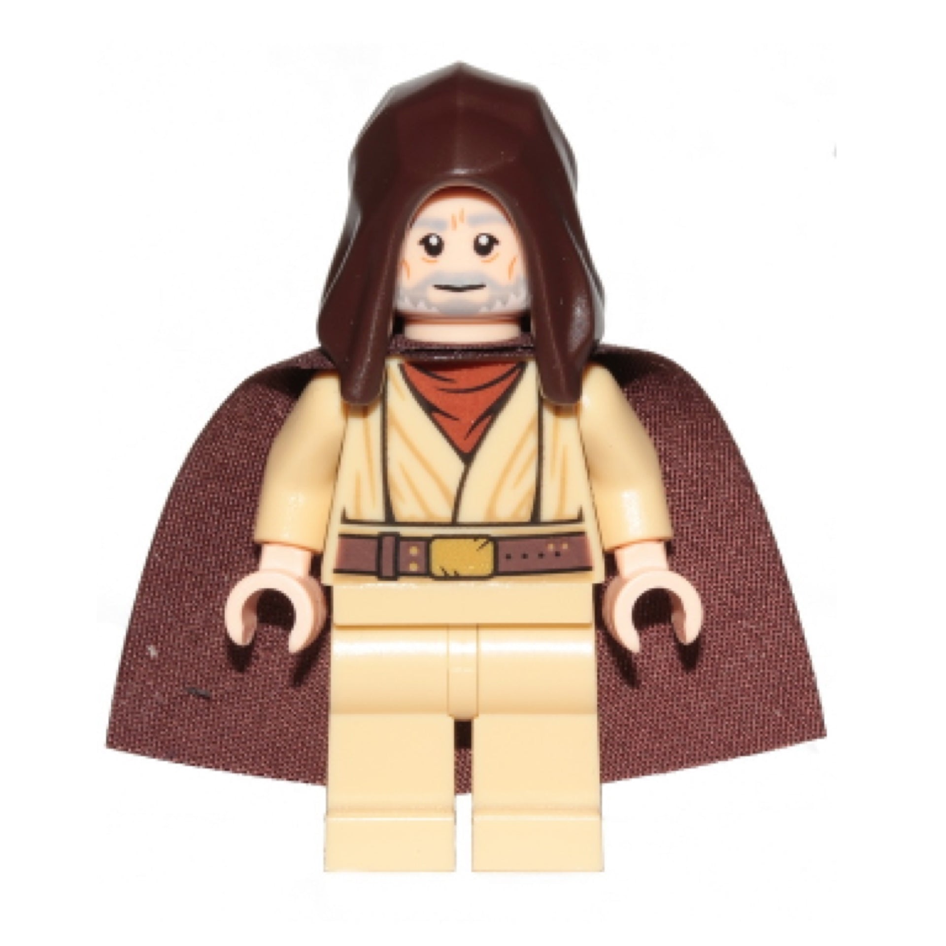 Obi-Wan Kenobi - Old, Dark Brown Hood and Starched Fabric Cape
Item No: sw1046