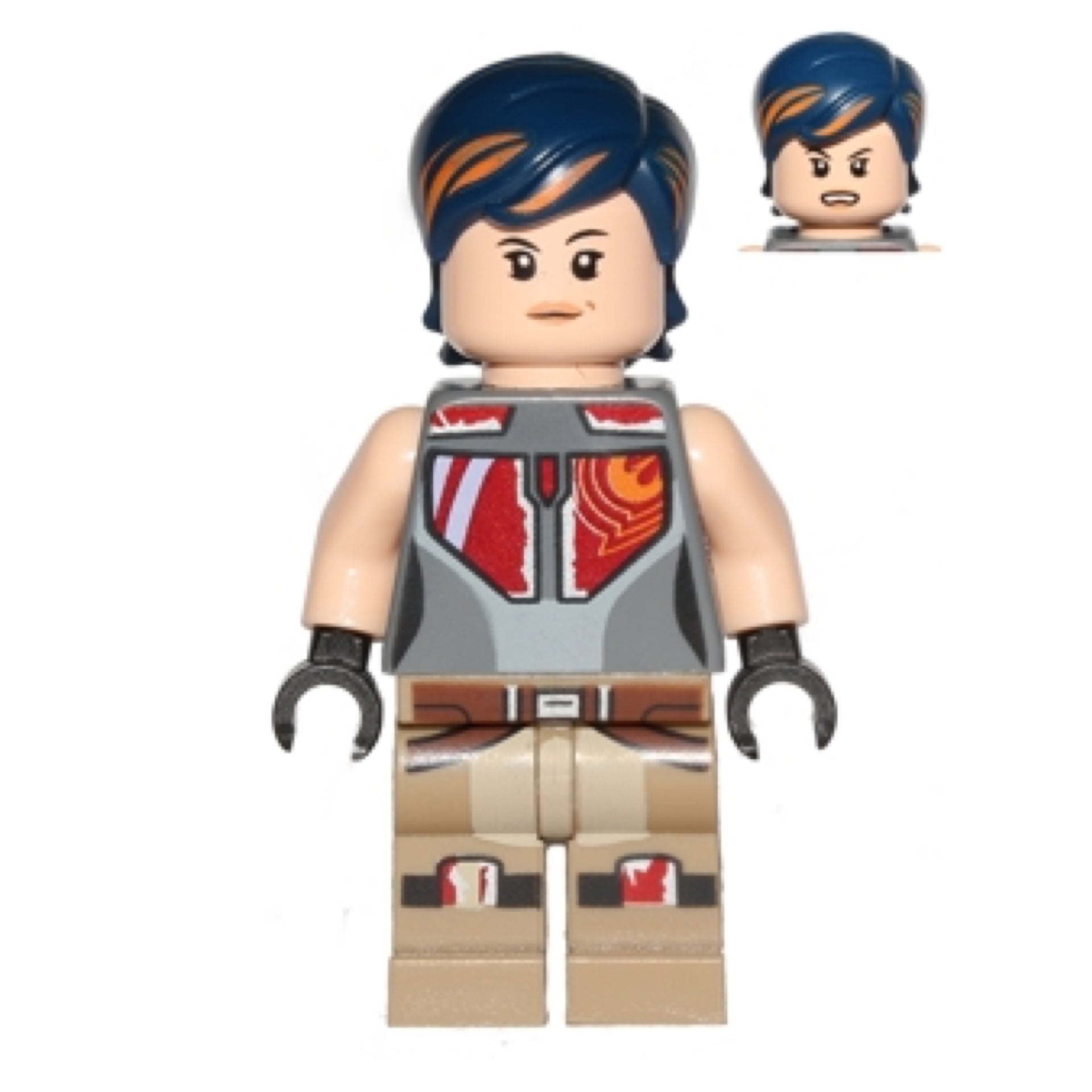 Sabine Wren - Dark Blue Hair with Orange Highlights Item No: sw0616