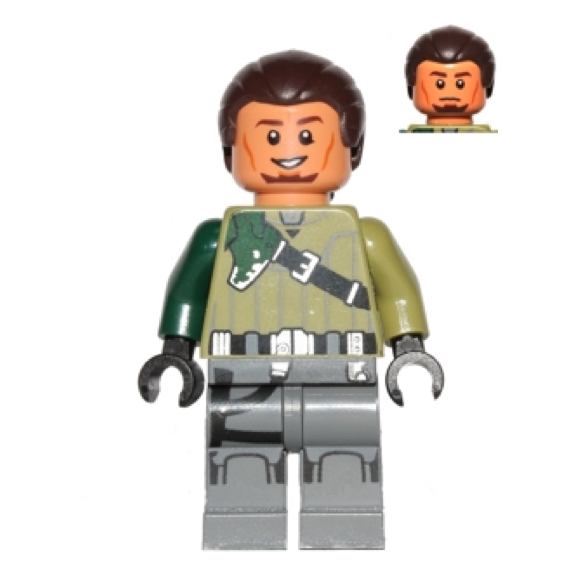 Kanan Jarrus - Dark Brown Hair and Eyebrows Item No: sw0602