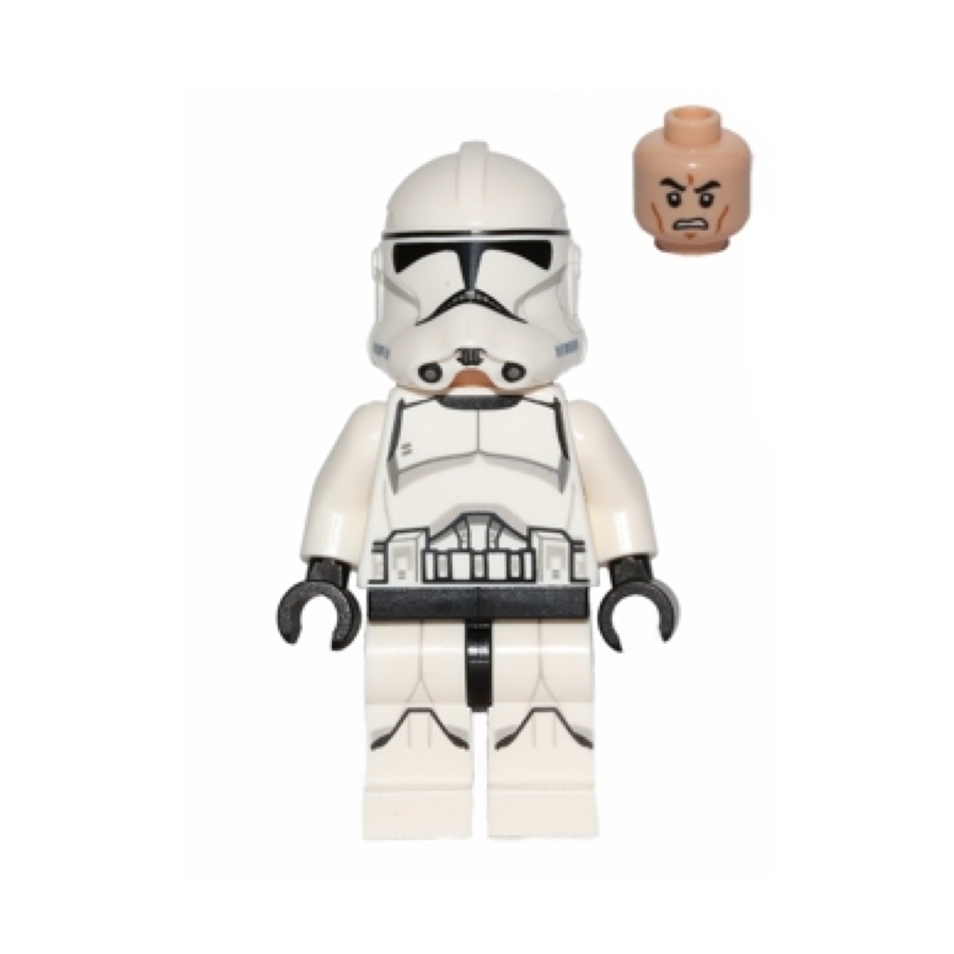 Clone Trooper (Phase 2) - Light Nougat Head Item No: sw0541