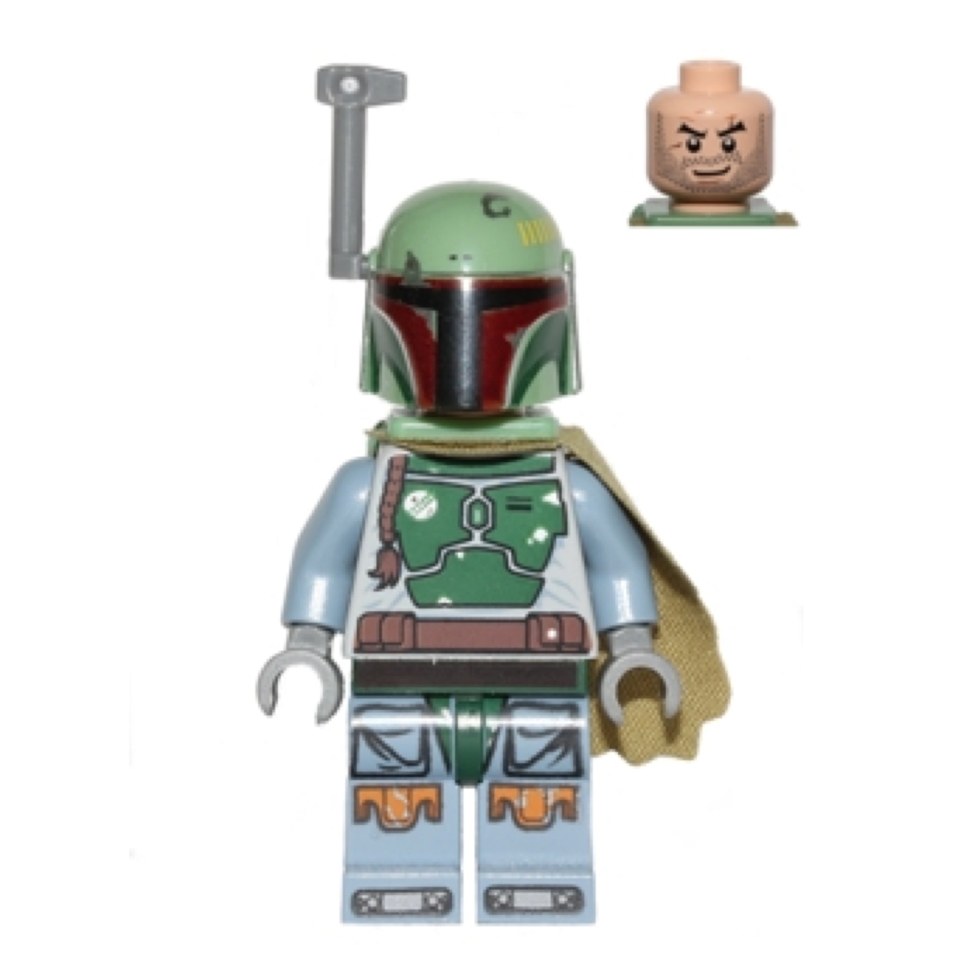 Boba Fett - Helmet, Jet Pack, Printed Arms and Legs, Rangefinder Item No: sw1274