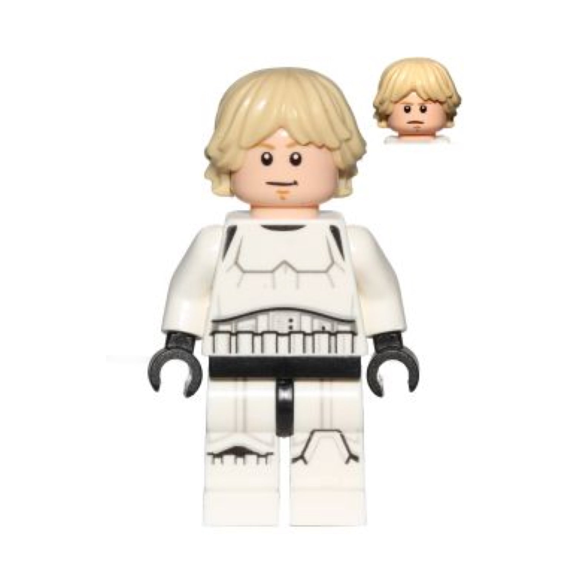 Luke Skywalker - Stormtrooper Outfit, Printed Legs, Tan Hair Item No: sw0777